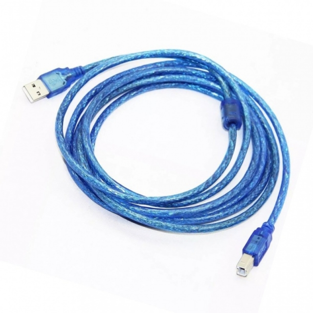 Cable USB A/B para impresora NM-C03 5mts mallado (3477)