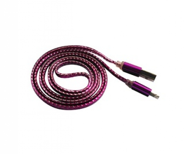 Cable USB a Iphone 8pin 1m NM-C69 purpura (4426)