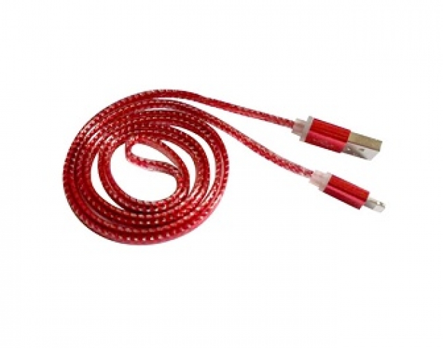 Cable USB a Iphone 8pin 1m NM-C69 rojo (4428)