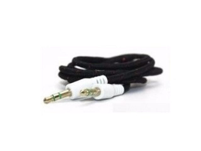 Cable 3,5mm /3,5mm refor 1m negro NM-C66B(3497)