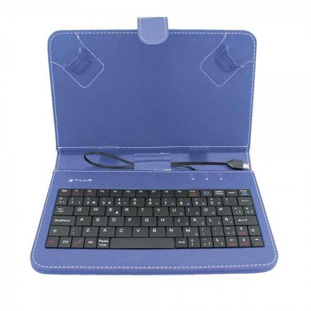 Funda con teclado para tablet 7 KB-9812 azul (4518)