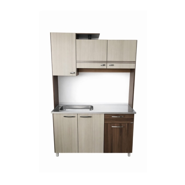 MODULAR MDF + BACHA DE ACERO INOX DE 1.20MT ( 7612 )