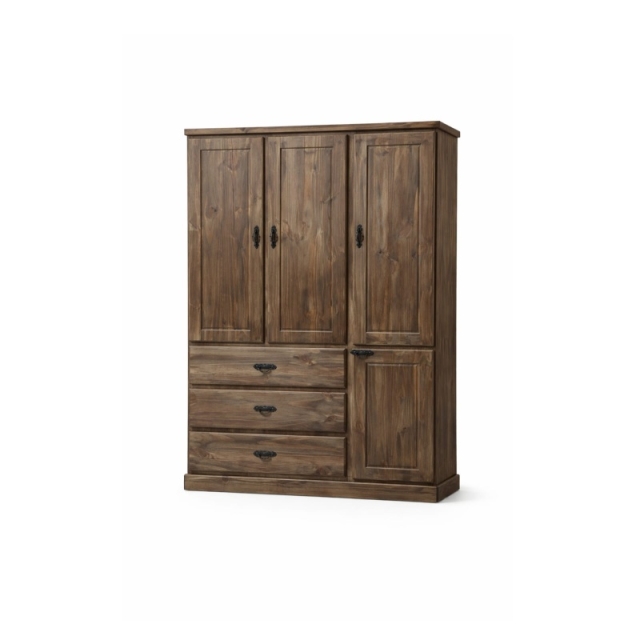 ROPERO MACIZO DE 1.20MT COLOR NOGAL ( 7429 ) 