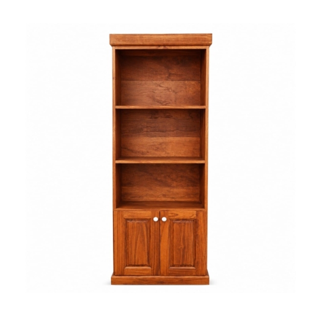 BIBLIOTECA CON PUERTA 60CM  CAOBA (  8180 )