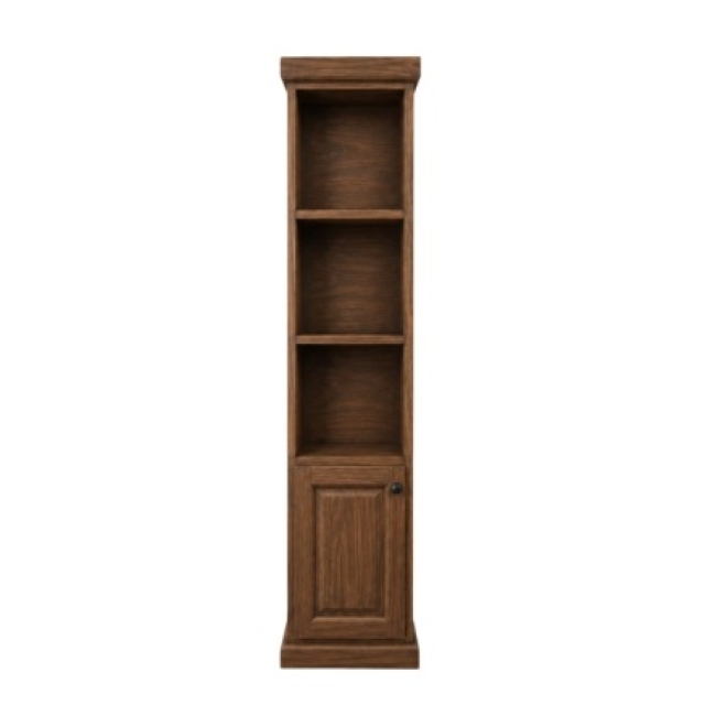 BIBLIOTECA CON PUERTA 40CM COLOR NOGAL ( 8181 )