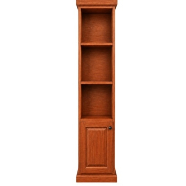 BIBLIOTECA CON PUERTA 40CM COLOR CAOBA ( 8181 )