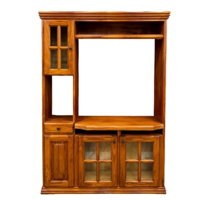 RACK DE 1.25X1.82X37 COLOR CAOBA ( 8288 )