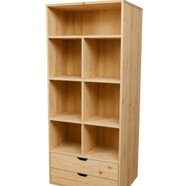 ROPERO VESTIDOR 80CM CON CAJONES ( 8327 )