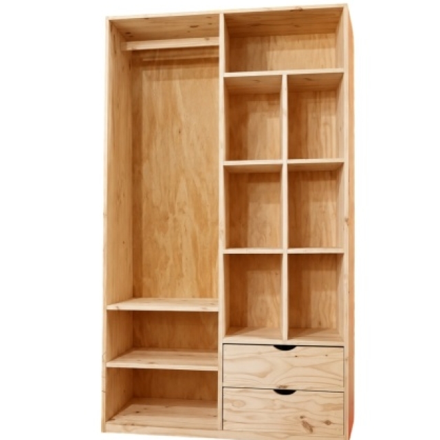 ROPERO VESTIDOR CON CAJONES 1.20MT ( 8328 )