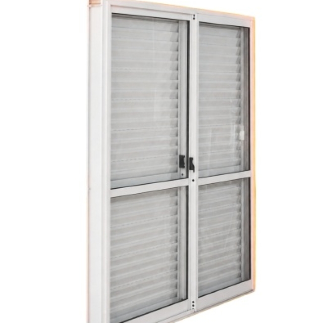 PUERTA VENTANA CORREDIZA C/ CELOSIA 120X2 ( 7 )