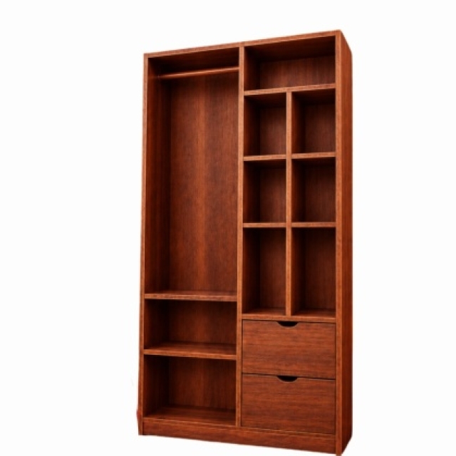 ROPERO VESTIDOR 1.20CM COLOR CAOBA ( 8328 )