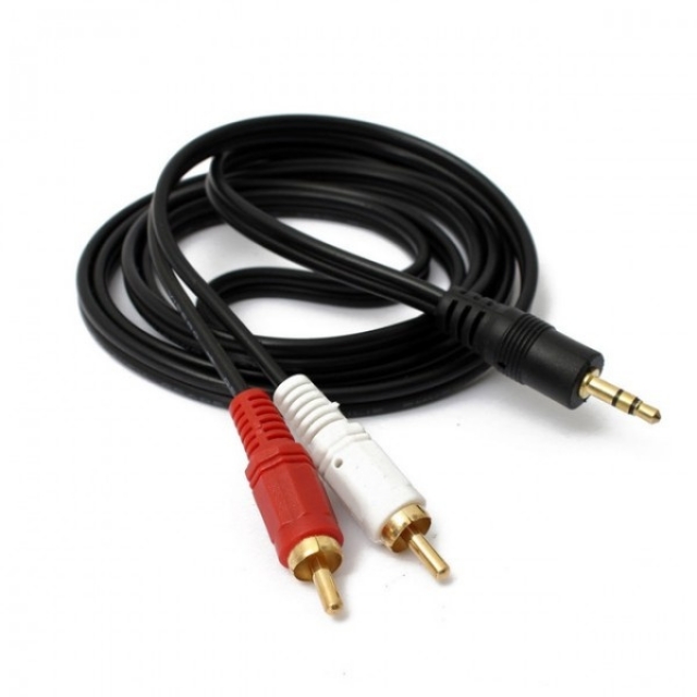Cable de Audio 3.5 a 2RCA 1.8m AC-27 (654)