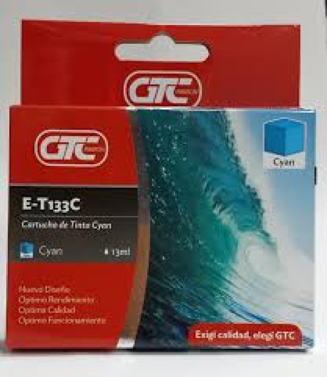JAM Distribuciones / Toner, Cartuchos de tinta/Resmas / CARTUCHO EPSON T133  CIAN GTC (6079)