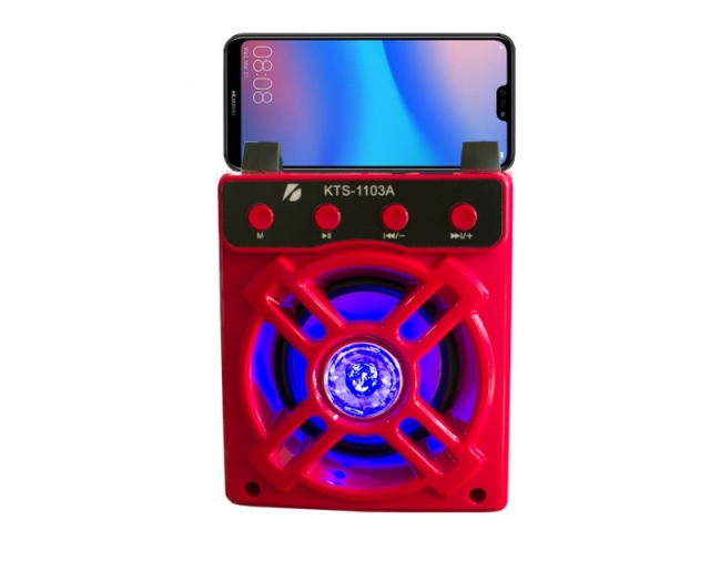 PARLANTE BLUETOOTH CON SOPORTE PARA CELULAR KTS-1103C (6433)
