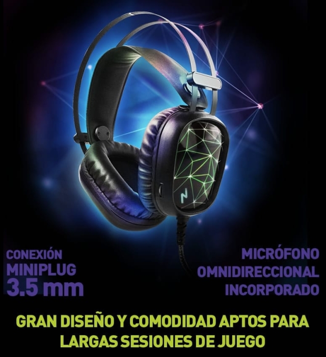  AURICULARES GAMER CON MICRÓFONO ST-HYDRA ( 7229 )