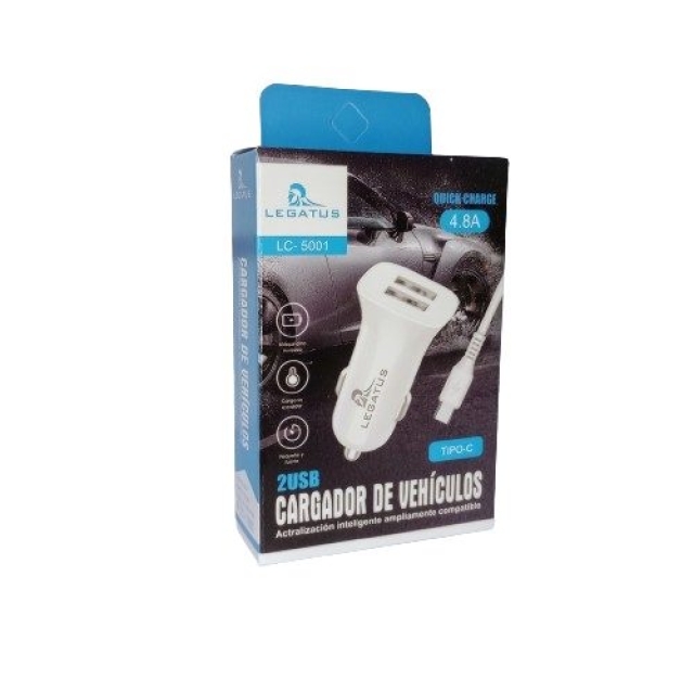 CARGADOR DE AUTO LEGATUS MICRO ( 7052 )