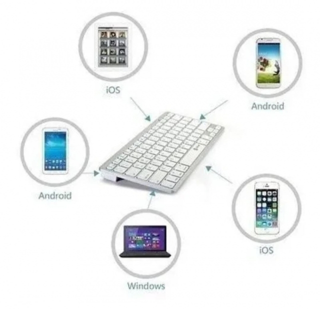 TECLADO BLUETOOTH KEYBOARD  ( 14022 )