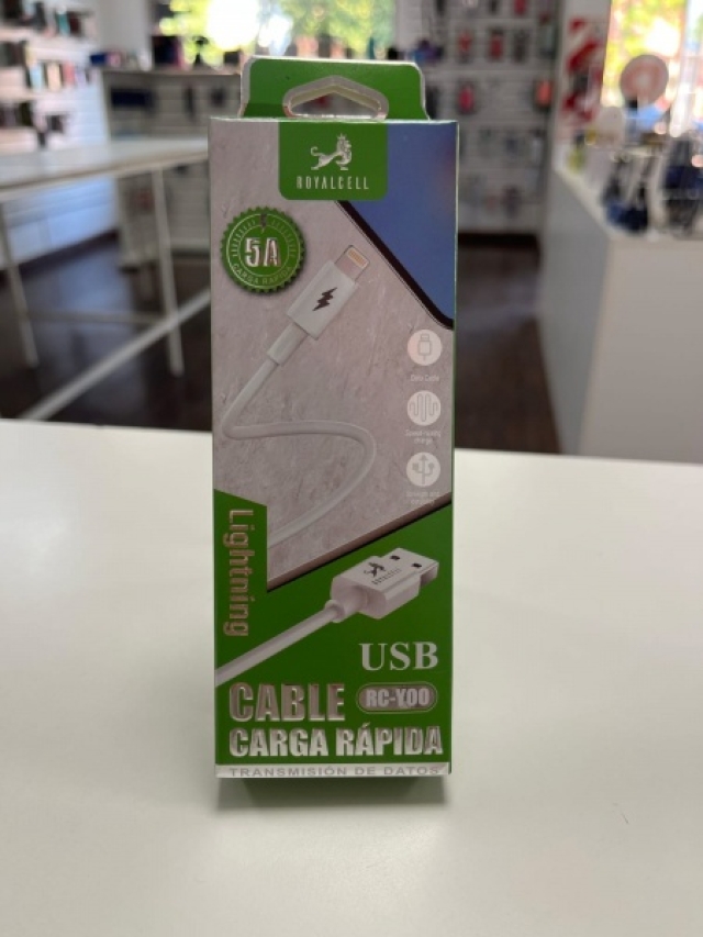 CABLE DE DATOS IPHONE 5A ROYALCELL RC-Y00 ( 7027 )