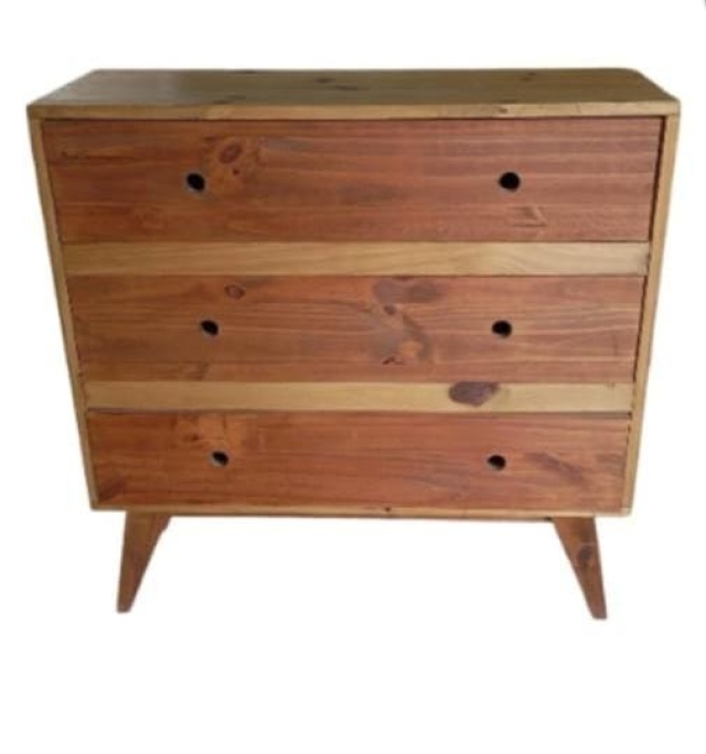 COMODA VINTAGE X3 COLOR CAOBA ( 7395 )