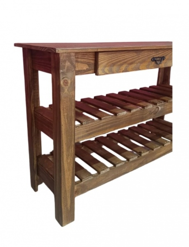 MESA QUESERA COLOR NOGAL ( 7353 )