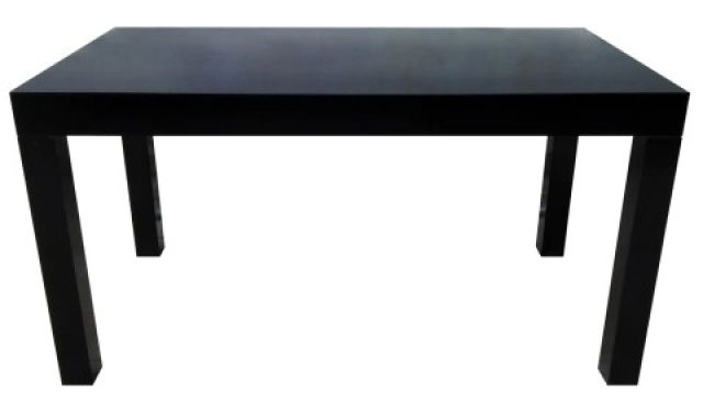 MESA NEGRA LISA 1.60MT ( 7354 )