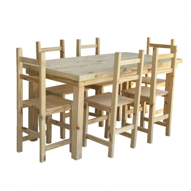 MESA DE 1.60MT + 6 SILLAS ( 7343 ) 