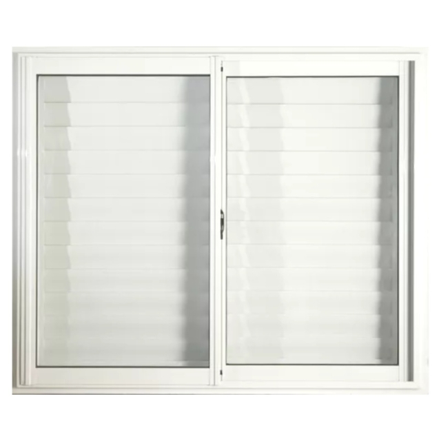 VENTANA CORREDIZA ALUMINIO CON CELOSÍA VID. ENTERO. 1.20X1 ( 7870 )