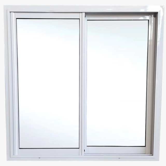 VENTANA CORREDIZA ALIMINIO SIMPLE VIDRIO ENTERO 1X1 ( 7702 )