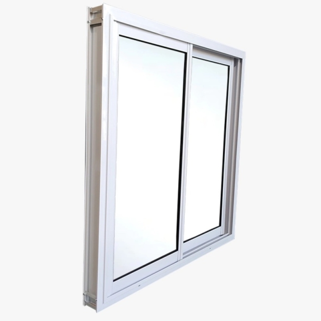 VENTANA CORREDIZA ALIMINIO SIMPLE VIDRIO ENTERO 1X1 ( 7702 )