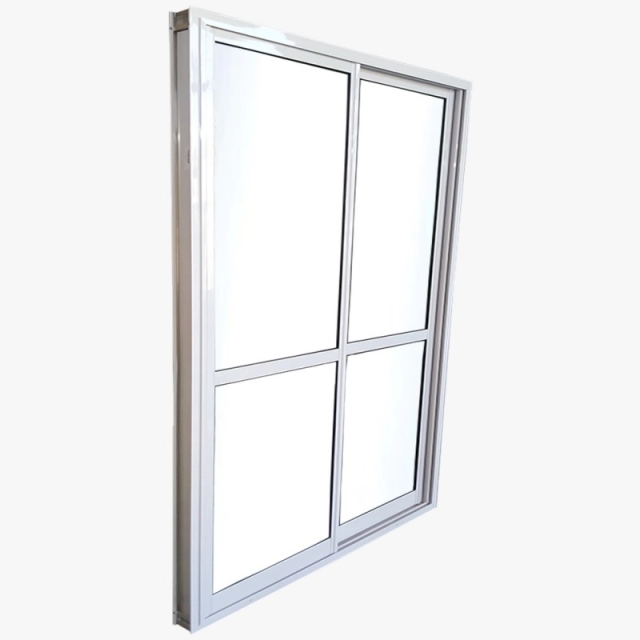 PUERTA VENTANA CORREDIZA  ALUMINIO SIMPLE VIDRIO ENTERO 1.50X2MT ( 8100 )