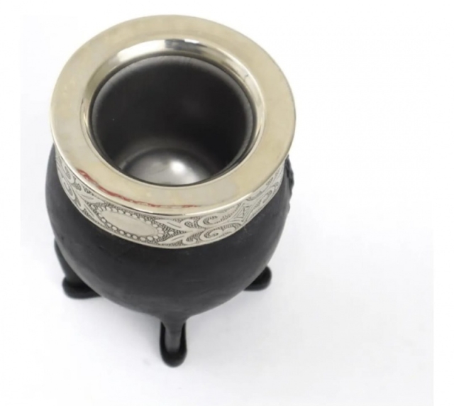 MATE REVESTIDO EN CUERO CON ACERO ( 8085 )