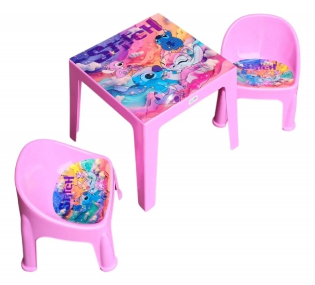 MESITA  + 2 SILLITAS INFANTILES ( 8023 )