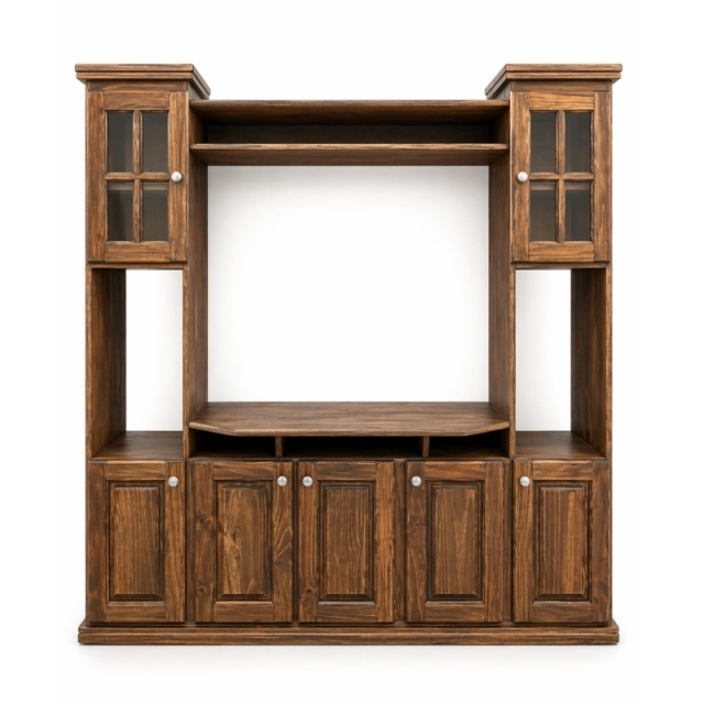  RACK DE 1.60MT COLOR NOGAL ( 7424 )