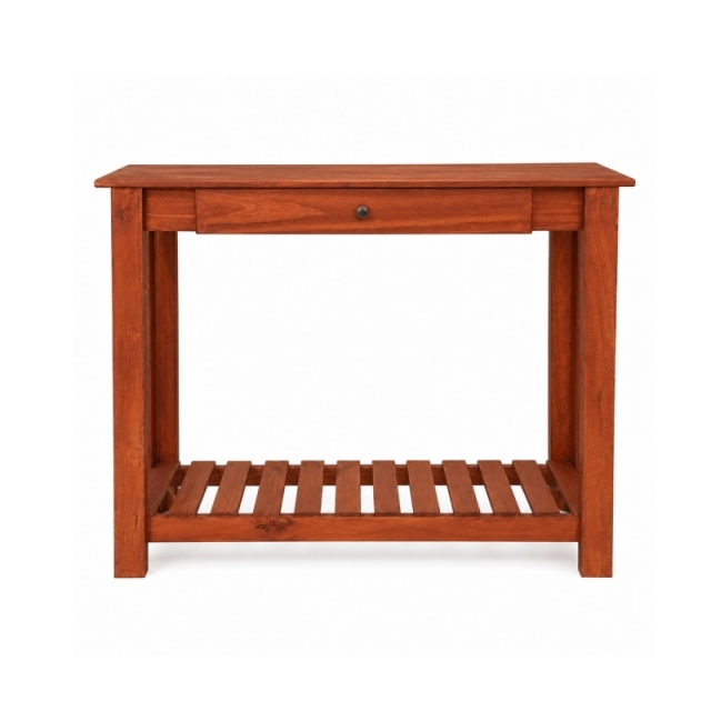MESA DESAYUNADOR DE 1.20MT COLOR CAOBA  ( 7398 )