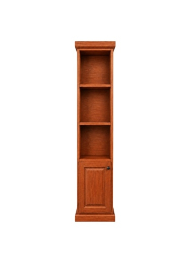 BIBLIOTECA CON PUERTA 40CM COLOR CAOBA ( 8181 )