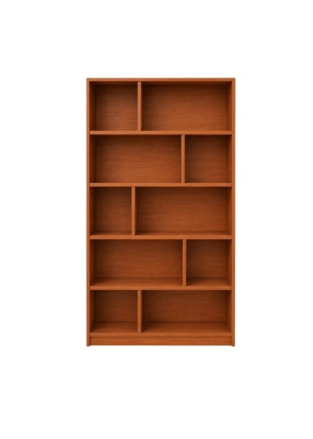 BIBLIOTECA CUBO DE 1MT COLOR CAOBA ( 8171 )