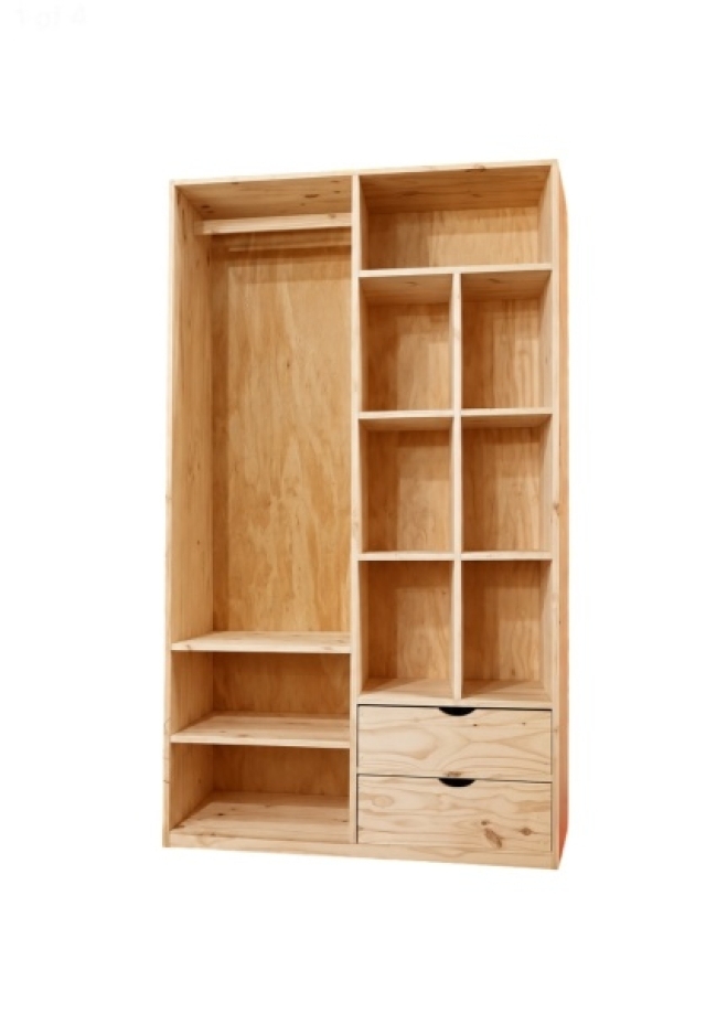 ROPERO VESTIDOR CON CAJONES 1.20MT ( 8328 )