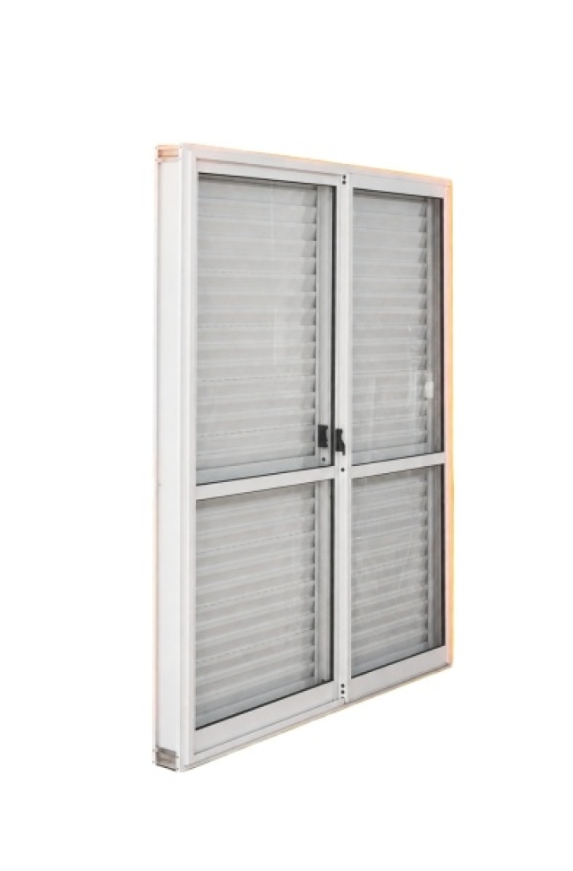 PUERTA VENTANA CORREDIZA C/ CELOSIA 150X2 ( 8 )