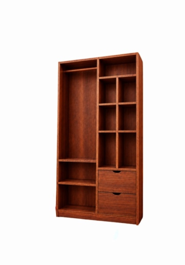 ROPERO VESTIDOR 1.20CM COLOR CAOBA ( 8328 )