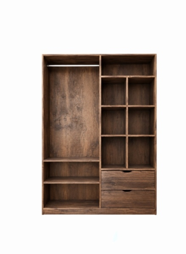 ROPERO VESTIDOR 1.20CM COLOR CAOBA ( 8328 )